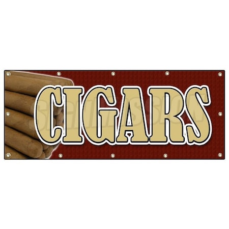 Signmission CIGARS BANNER SIGN cigar shop humidor cuban cigarra cicada signs B-120 Cigars